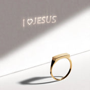 C&C Reflecting Jesus Ring 18K Gold